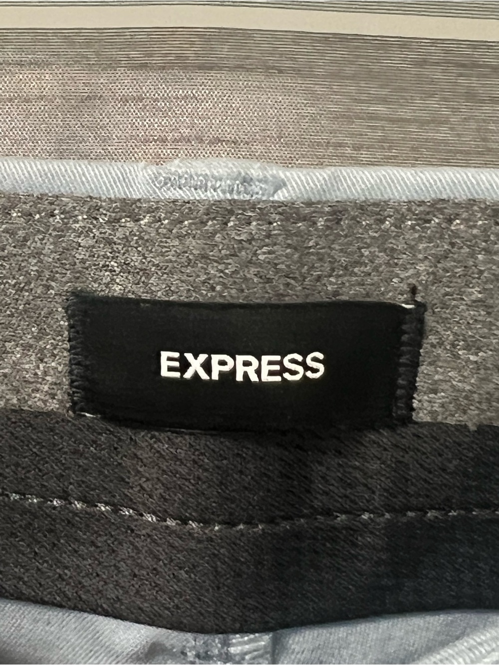 Express Light Blue Men's Stretch Chino Shorts - Picture 5 of 12
